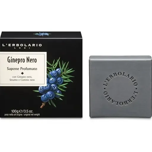 Парфумоване натуральне мило Чорний ялівець L'Erbolario Ginepro Nero Sapone Profumato 100 г