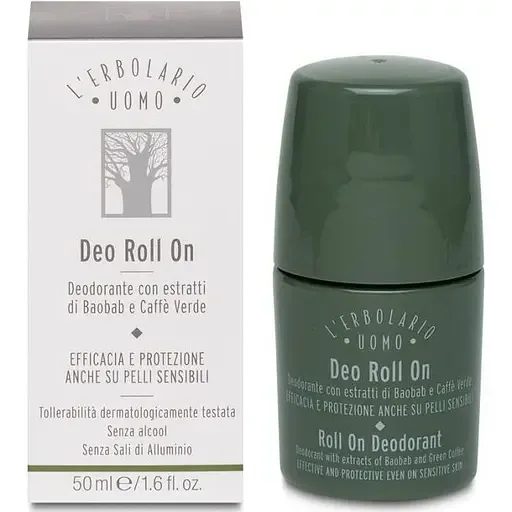 Дезодорант роликовий Баобаб для чоловіків L'Erbolario Uomo Baobab Deo Roll On 50 мл