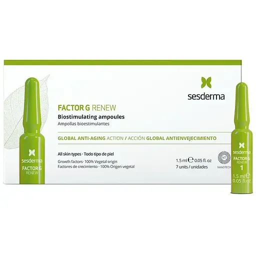 Біостимулюючі ампули для обличчя Sesderma Laboratories Factor G Renew Biostimulating Ampoules 7х1,5 мл