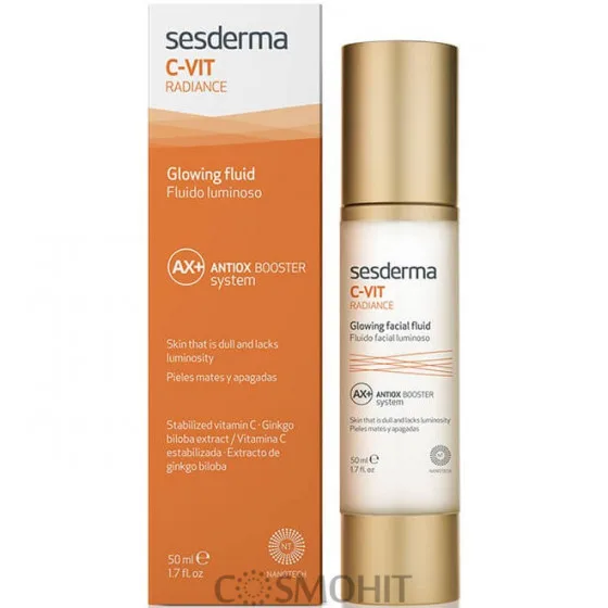 Сяючий флюїд з вітаміном С Sesderma Laboratories C-Vit Radiance Facial Glowing Fluid 50 мл