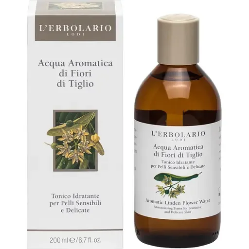 Ароматизований тонік для обличчя Липовий цвіт L`Erbolario Acqua aromatica di fiori di Tiglio 200 мл