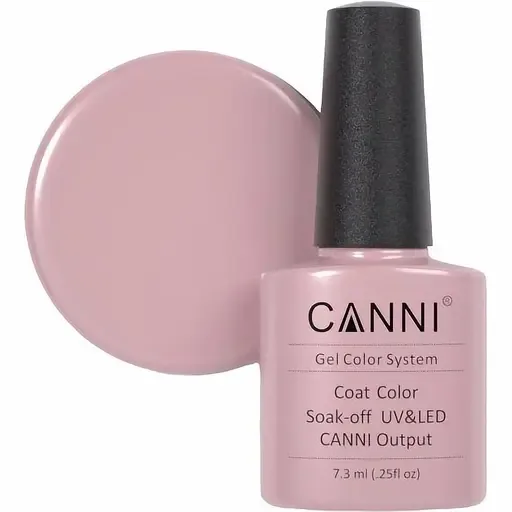 Гель-лак Canni Color Coat Soak-off UV&LED 242 блідий рожево-сірий 7.3 мл