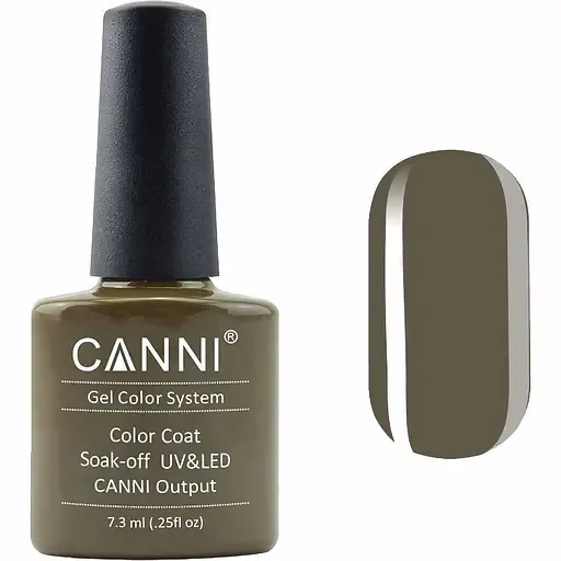 Гель-лак Canni Color Coat Soak-off UV&LED 169 темно-оливковий 7.3 мл