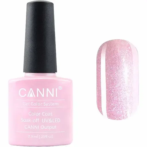 Гель-лак Canni Color Coat Soak-off UV&LED 198 ніжно рожевий перламутр 7.3 мл