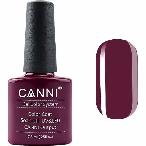 Гель-лак Canni Color Coat Soak-off UV&LED 255 світла марсала 7.3 мл