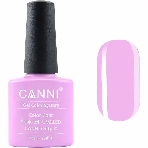 Гель-лак Canni Color Coat Soak-off UV&LED 117 пастельний світло-ліловий 7.3 мл