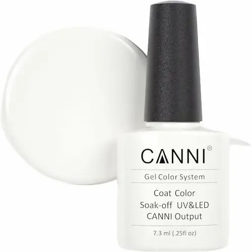 Гель-лак Canni Color Coat Soak-off UV&LED 239 білий молочний 7.3 мл