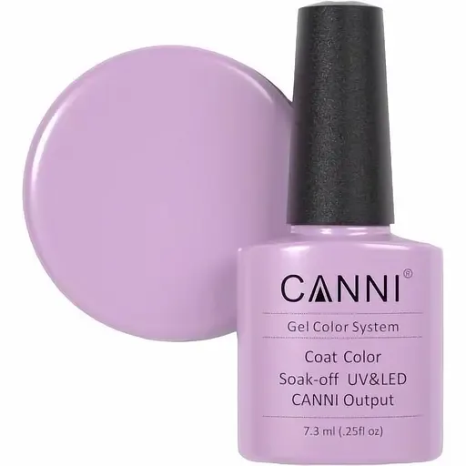 Гель-лак Canni Color Coat Soak-off UV&LED 244 елегантний світлий фіолет 7.3 мл