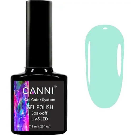 Гель-лак Canni 1030 бірюза 7.3 мл