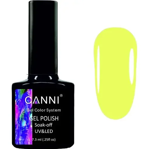 Гель-лак Canni 1025 соковитий лимон 7.3 мл