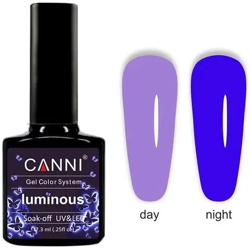 Гель-лак Canni Luminous №810, 7.3 мл фіалковий/ультрамарин