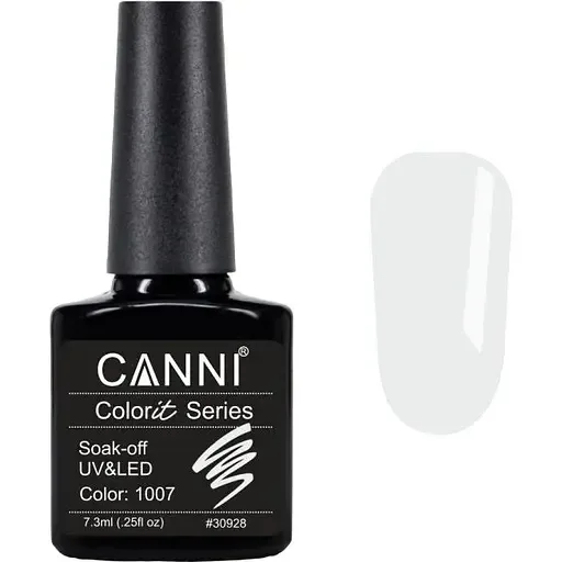 Гель-лак Canni Colorit 1007 молочний 7.3 мл
