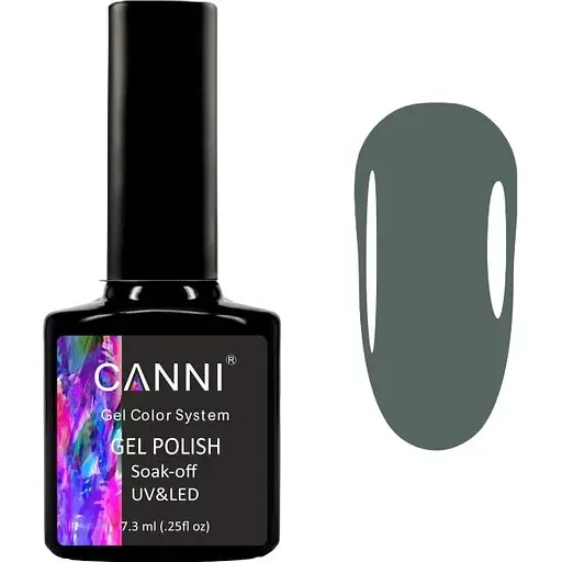 Гель-лак Canni 1050 сизий оливковий 7.3 мл