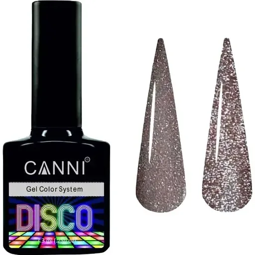Світловідбиваючий гель-лак Canni Disco 3D flash №556 капучіно 7.3 мл