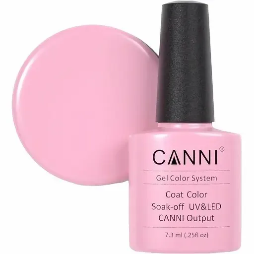 Гель-лак Canni Color Coat Soak-off UV&LED 245 димчастий рожевий 7.3 мл