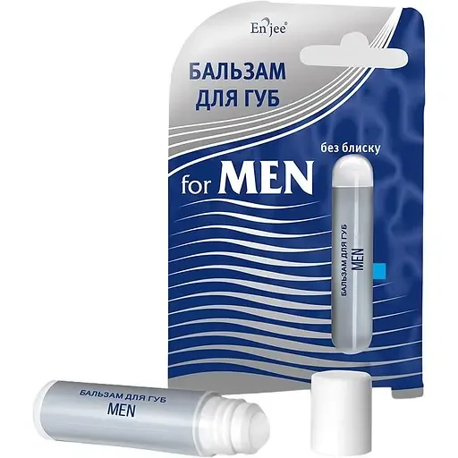 Бальзам для губ Enjee For Men роликовий без блиску 6 мл