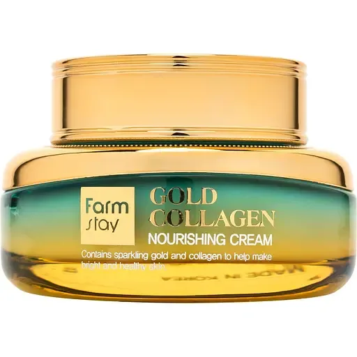 Крем для обличчя живильний з золотом та колагеном - FarmStay Gold Collagen Nourishing Cream, 55 мл