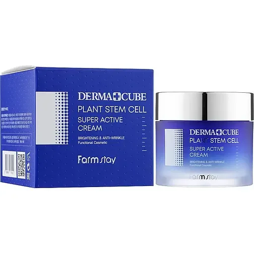 Крем для обличчя FarmStay Derma Cube Plant Stem Cell Super Active Cream 80 мл