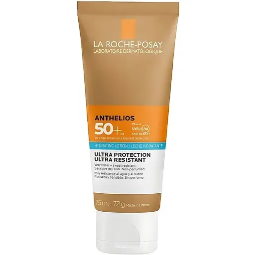 Сонцезахисний зволожувальний лосьйон La Roche-Posay Anthelios Hydrating Lotion для шкіри обличчя і тіла SPF50+ 75 мл