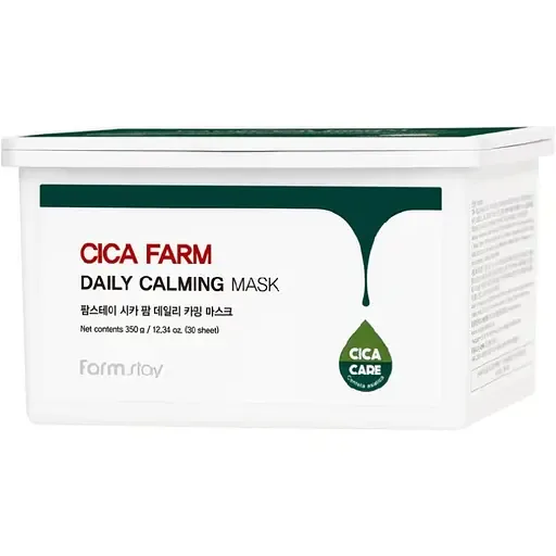 Набір масок для обличчя FarmStay Cica Farm Daily Calming Mask З0 шт.