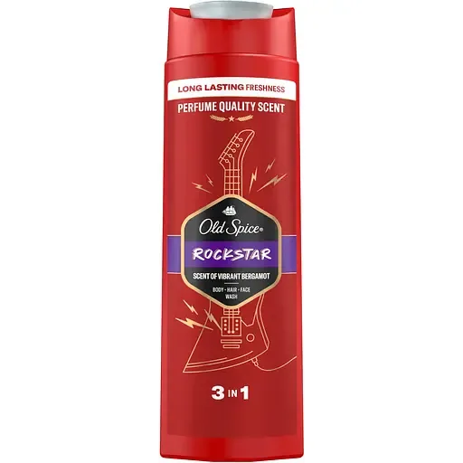 Гель для душу та шампунь Old Spice 3 в 1 Rockstar 400 мл
