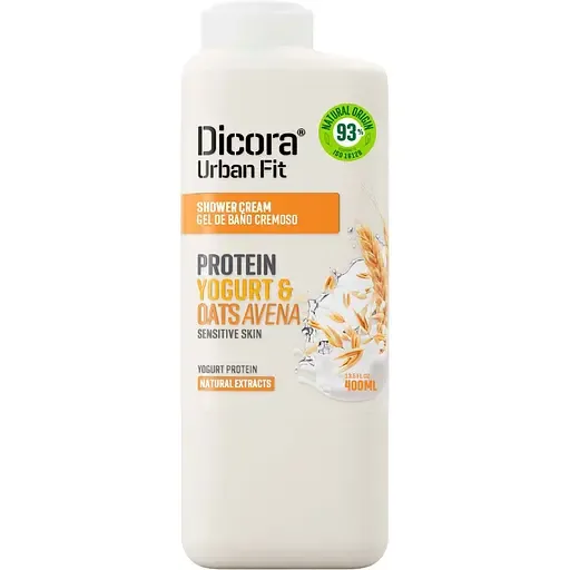 Крем-гель для душу Dicora Urban Fit Протеїновий йогурт та овес
