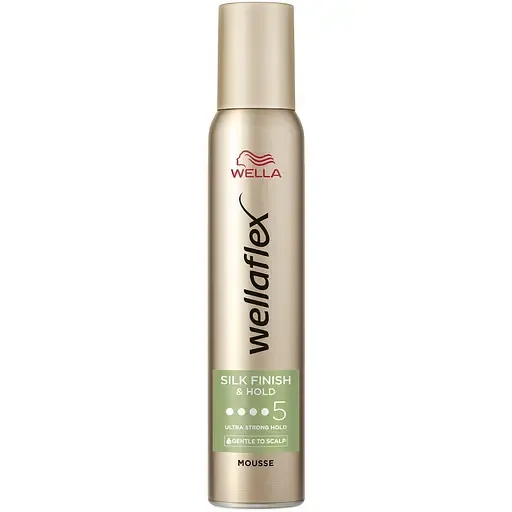 Мус для волосся Wellaflex Silk Finish & Hold 5 Шовковиста укладка та фіксація 200 мл
