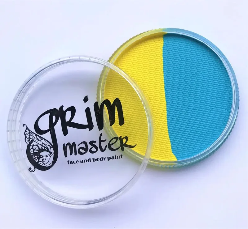 Аквагрим для обличчя й тіла GrimMaster 10 г Синьо-жовтий