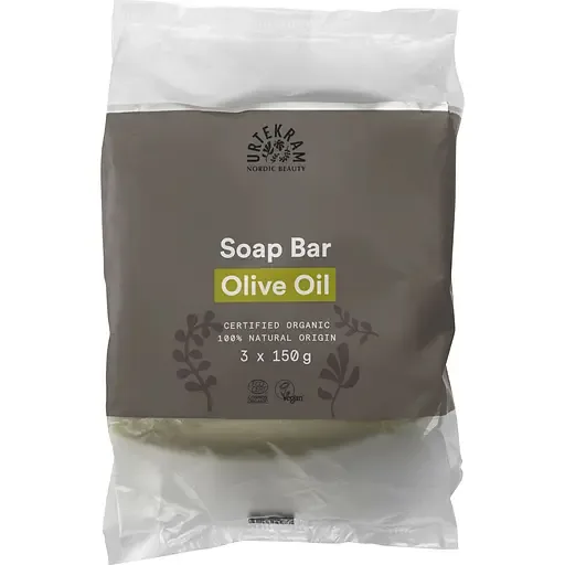 Органічне тверде мило Urtekram Olive Oil 450 г (3 шт. по 150 г)