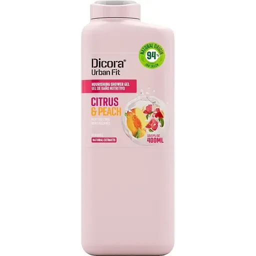 Живильний гель для душу Dicora Urban Fit Цитрус та персик