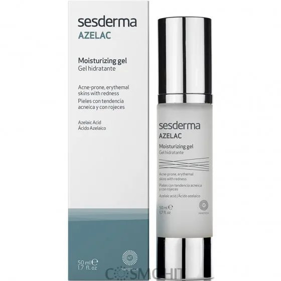 Увлажняющий гель при куперозе и розацеа Sesderma Laboratories Azelac Moisturizing Gel 50 мл