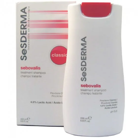 Терапевтический шампунь против себореи и перхоти Sesderma Laboratories Sebovalis Hair Shampoo 200 мл