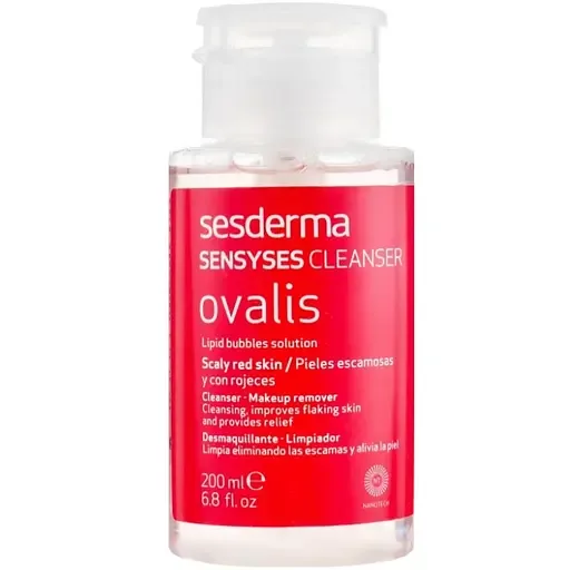 Очищаючий лосьйон для шкіри з почервонінням і лущенням Sesderma Laboratories Sensyses Cleanser Ovalis 200 мл