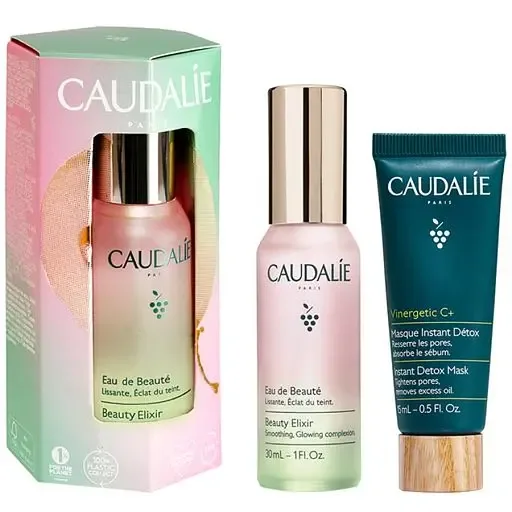 Набір Caudalie (Кодалі) Beauty Elixir Detox (Vinergetic C Еліксир для обличчя 30 мл + Детокс маска 15 мл)