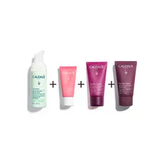 Набір Caudalie 2832 Vinosource-Hydra Summer Set (Vinoclean Мус для очищення обличчя Fleur de Vigne, 50мл; Vinosource зволожуючий гель для обличчя, 15мл; Thé des Vignes Живильний Лосьйон для тіла, 30мл; Гель-душ Thé des Vignes, 30мл)