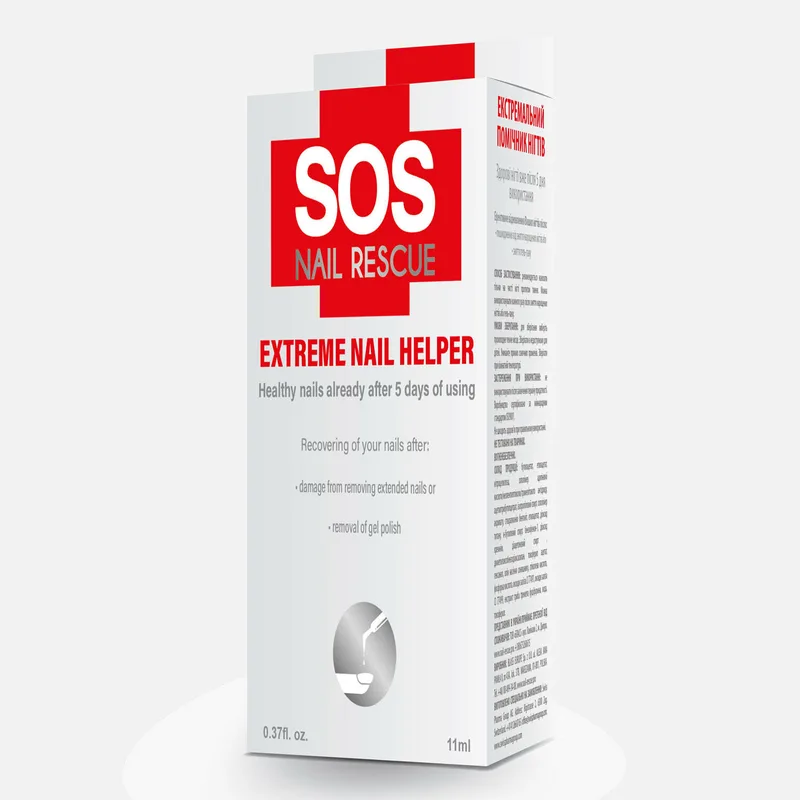 Екстремальний помічник для нігтів SOS Nail Rescue відновлення після нарощування та гель-лаку, 11 мл