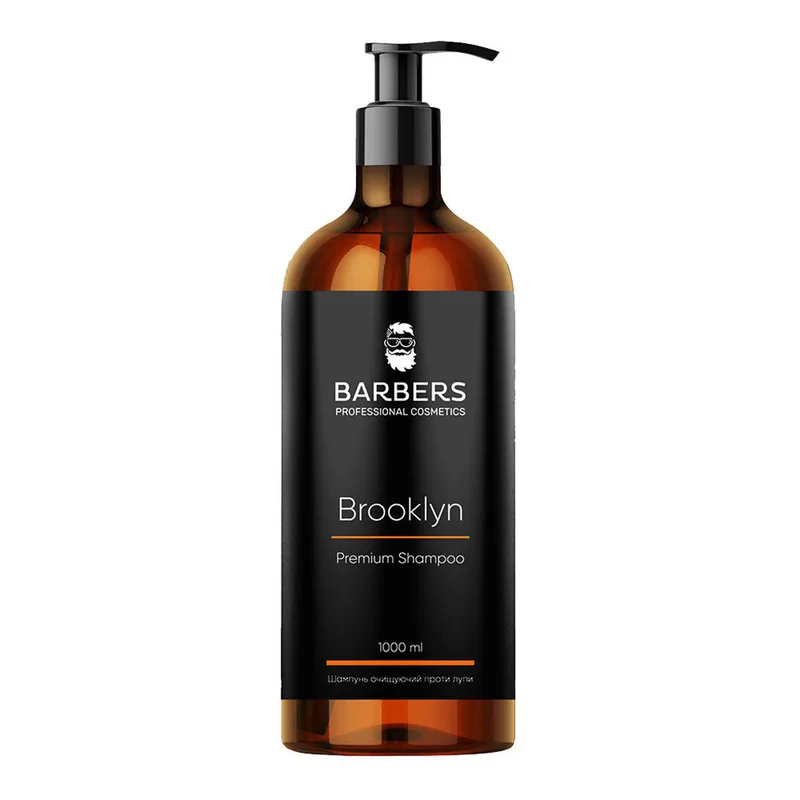 Шампунь для чоловіків BARBERS (Барберс) Brooklyn проти лупи 1000 мл