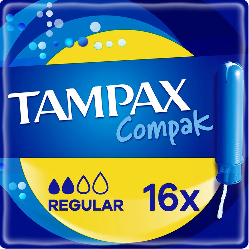 Тампони жіночі TAMPAX (Тампакс) Compak (Компакт) Regular Duo (Дуо) з аплікатором 16 шт