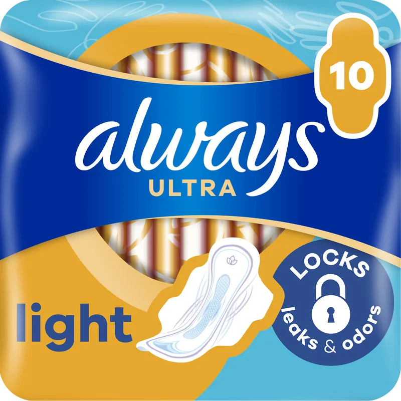 Прокладки гігієнічні жіночі ALWAYS (Олвейс) Ultra Light Single (Ультра лайт сингл) ароматизовані 10 шт