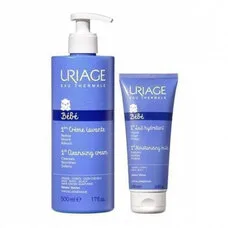 Набір Uriage BEBE 1-ша Очищуюча вода 1л+BEBE 1-ий Очищуючий крем 200мл