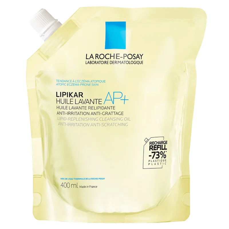 Олія для ванни і душу La Roche-Posay (Ля Рош-Позе) Ліпікар AP+ (АП+) засіб очищаючий ліпідовідновлюючий для немовлят, дітей та дорослих рефіл 400 мл