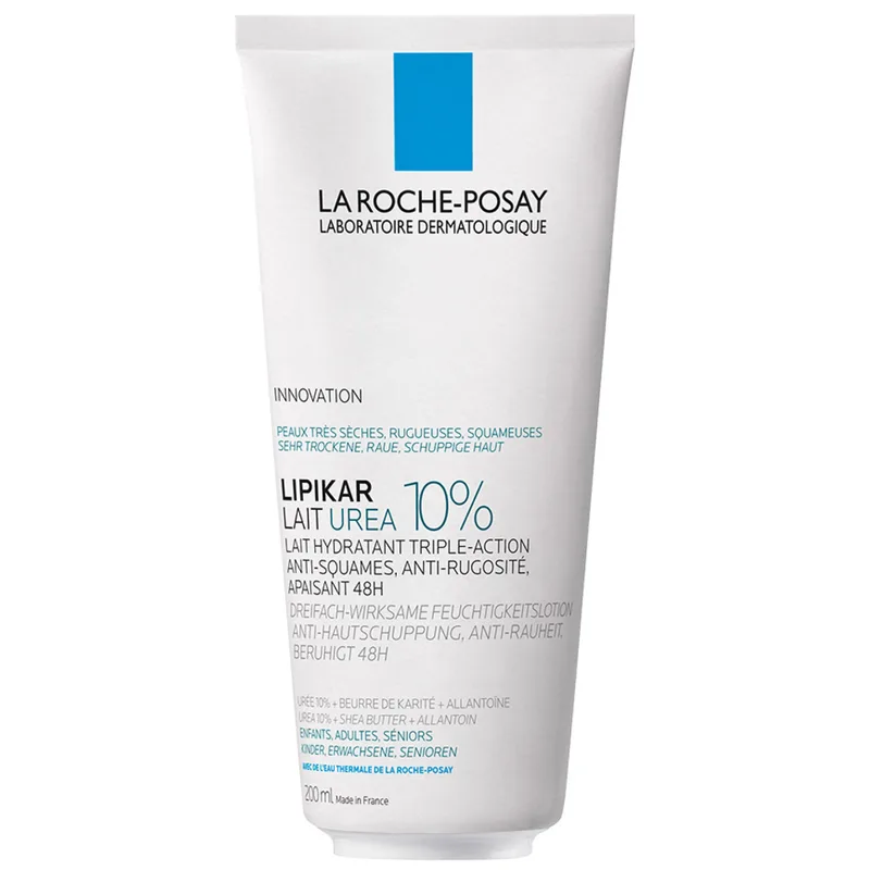 Молочко La Roche-Posay (Ля Рош-Позе) Lipikar Lait Urea 10% зволожувальне з сечовиною проти сухості, лущення й загрубіння шкіри тіла дітей, дорослих та людей літнього віку