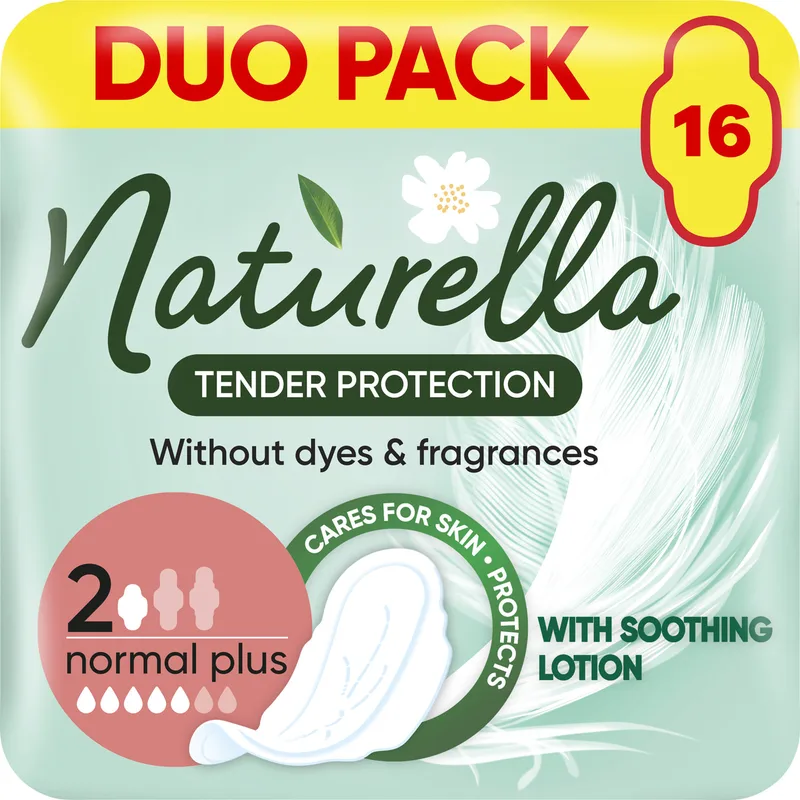 Прокладки гігієнічні жіночі NATURELLA (Натурелла) Ultra Normal Plus Duo (Ультра нормал дуо) Ніжний захист 16 шт