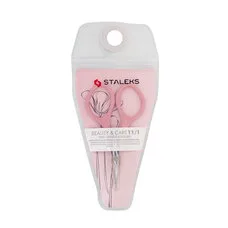Ножиці для кутикули Staleks SBC-11/1 Beauty & Care 11 тип 1 рожеві
