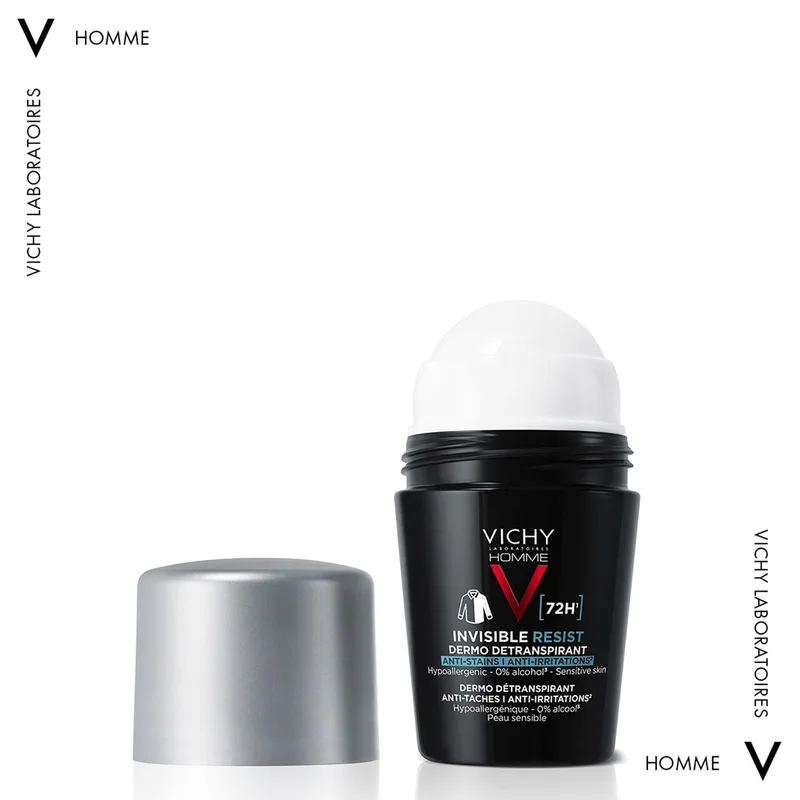 Дезодорант-антиперспірант для чоловіків VICHY (Віши) Ом Інвізібл Резіст захист від поту та запаху 72 години 50 мл