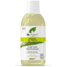 Ополіскувач Dr. Organic для ротової порожнини з екстрактом чайного дерева 500мл
