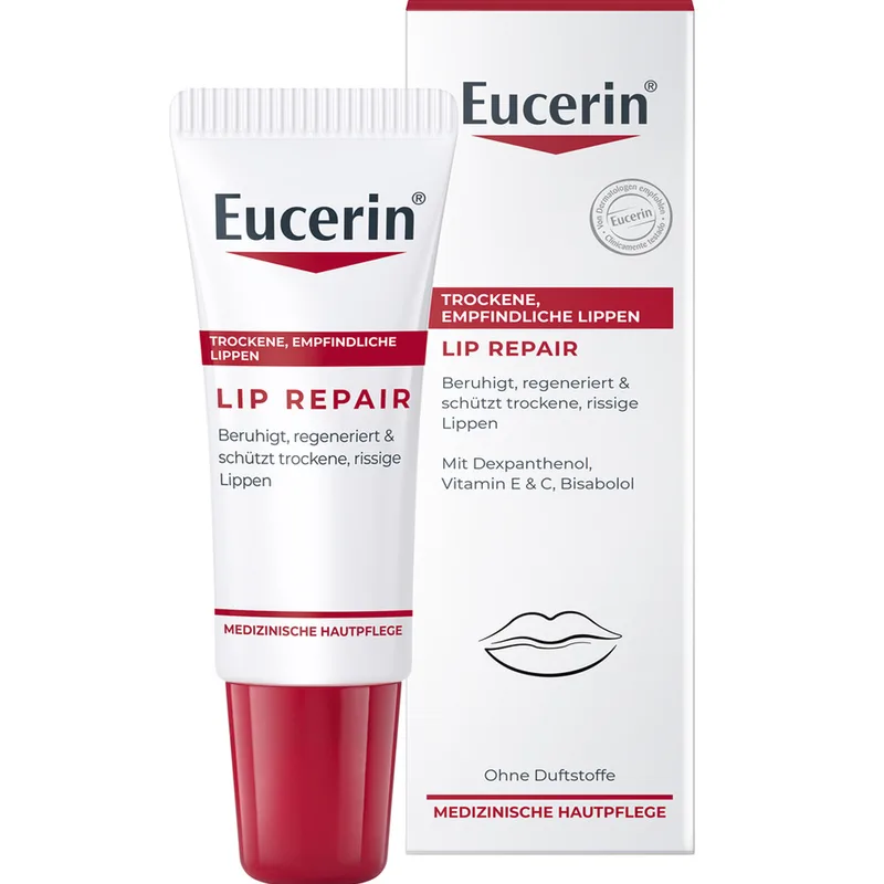 Бальзам для сухих та чутливих губ EUCERIN (Юцерин) заспокійливий регенеруючий 10 мл