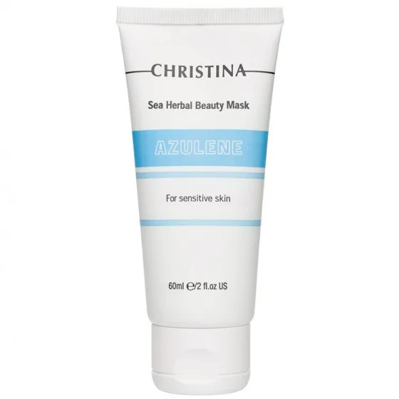 Маска краси на основі морських трав для чутливої шкіри "Азулен" Christina Sea Herbal Beauty Mask Azulene