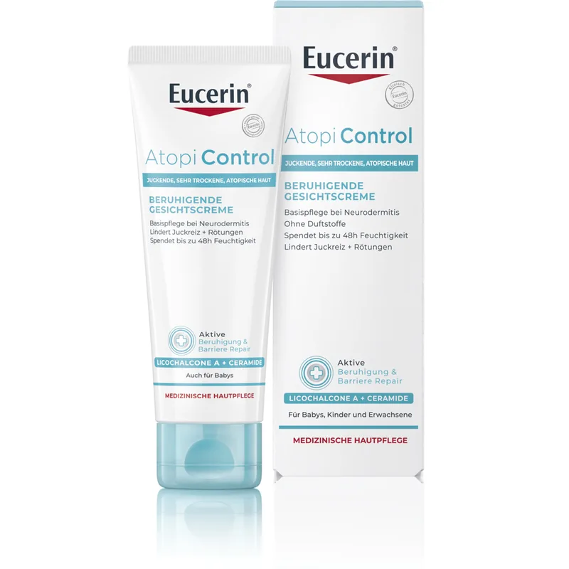 Заспокійливий крем для обличчя Eucerin AtopiControl для сухої та атопічної шкіри 50 мл (4005800076503)