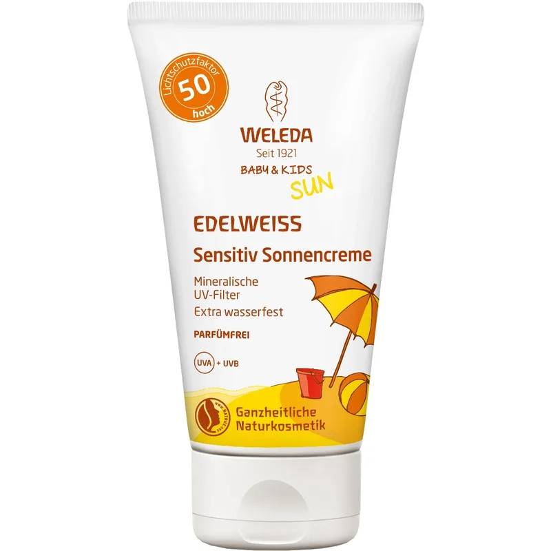 Сонцезахисний крем для чутливої шкіри "Едельвейс" SPF 50 Weleda Edelweiss SPF 50